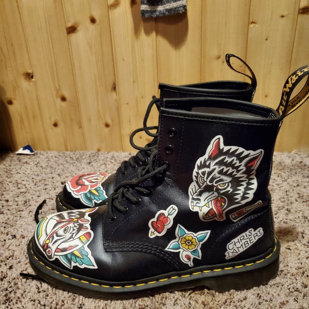 Dr Martens Tattoo Combat Boot